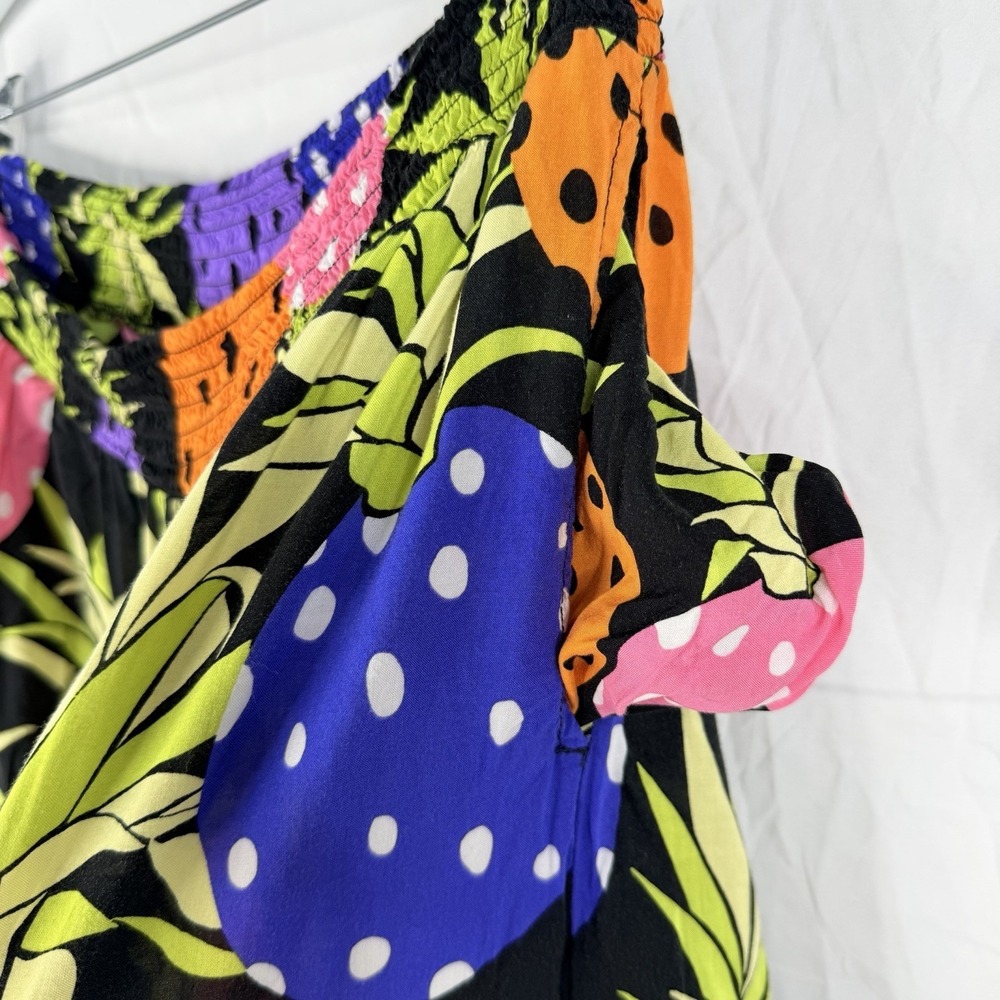 Beauty Sleep Social Women's SZ-L Cropped Pineapple Print Lounge Pants 100% Rayon - Picture 12 of 16